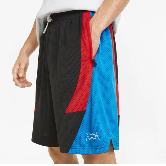 New Slashing Men's Basketball Shorts- PUMA - Picture 2 of 7